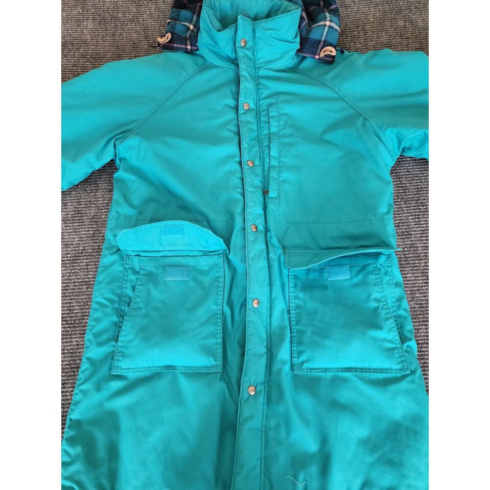 Vintage LL Bean Womens XL Baxter Parka Hooded Wool Blend Flannel Lined - Picture 2 of 9